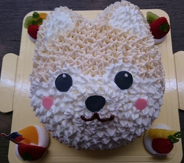 柴犬のキャラクターケーキ 熊本 玉名 ロールケーキ 大俵 が名物のケーキショップ はなもも