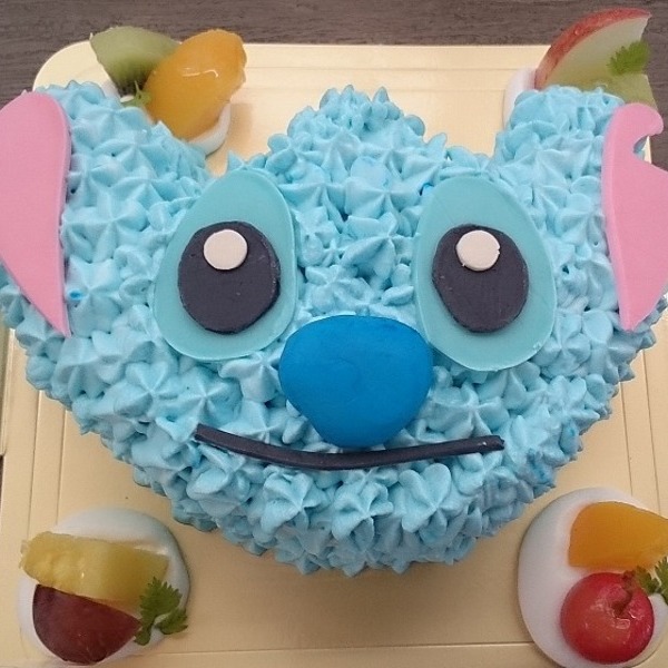 青い宇宙人キャラクターケーキ