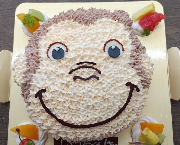 お猿の人気のキャラクターケーキのサムネイル
